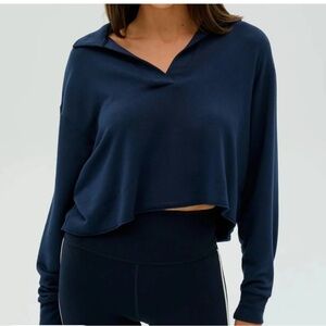Splits59 Joan Polo Sweatshirt in indigo NWT